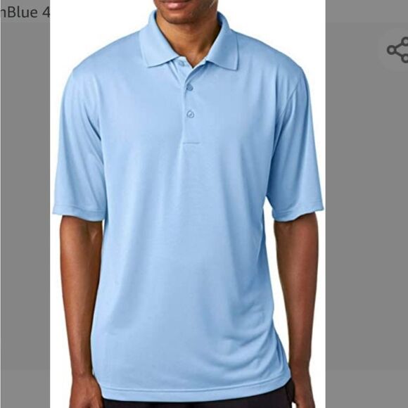BRAND NEW ULTRA CLUB 3-BUTTON PLACKET WITH COLLAR MEN'S SHORT SLEEVE POLO SHIRT - Picture 1 of 15